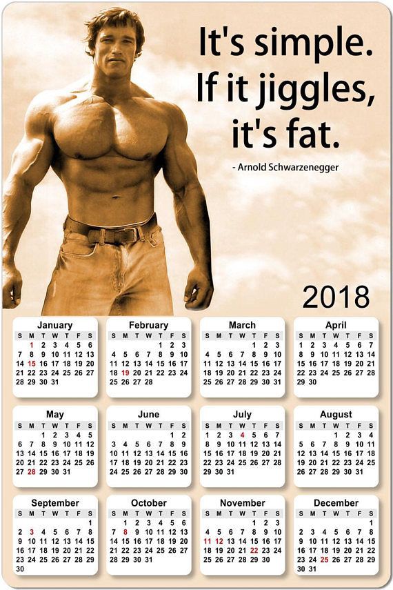 What? It is an image of Arnold and a Calendar. Point made.