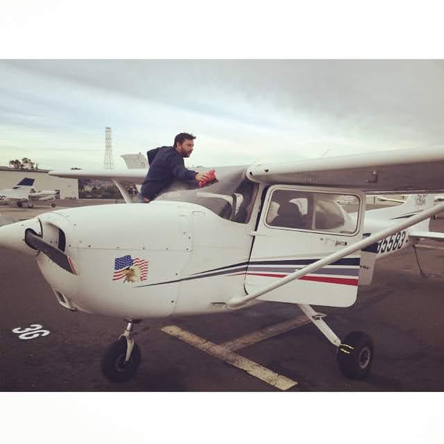 Cleaning Cessna in San Carlos